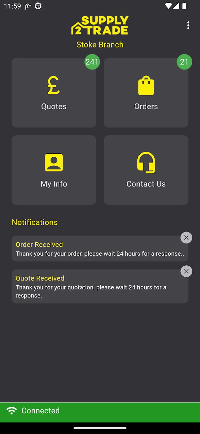 Supply 2 Trade Mobile App