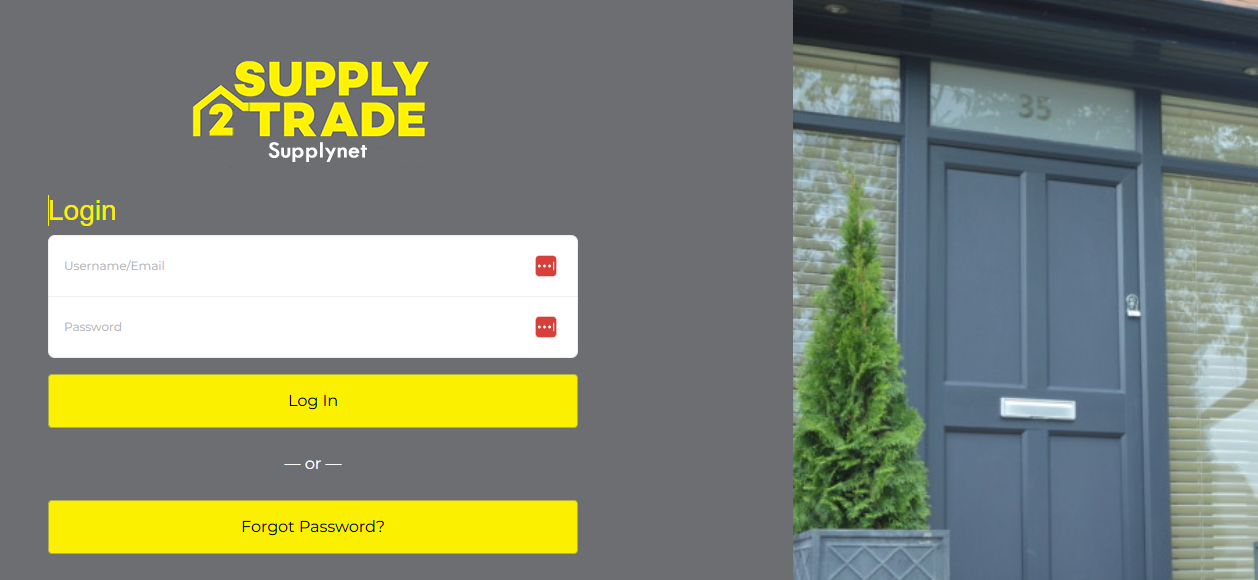 SupplyNet Portal Dashboard